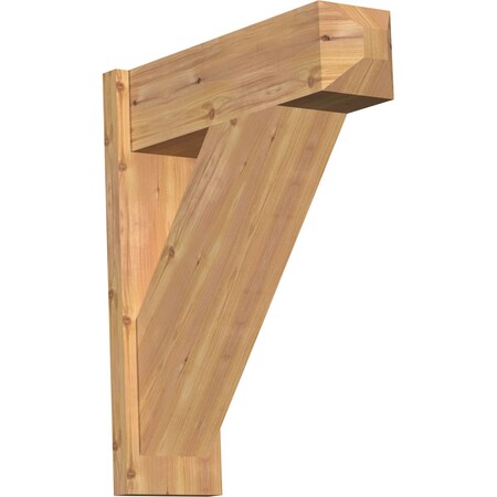 Ekena Millwork Traditional Smooth Craftsman Outlooker, Western Red Cedar, 7 1/2"W x 24"D x 28"H OUT08X24X28TRA04SWR